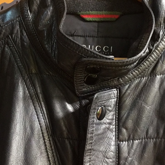 Gucci Black Leather Hunting Jacket - Picture 11 of 16